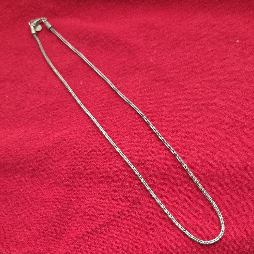 Silpada Retired 18" Sterling Silver Foxtail Chain Necklace B1951